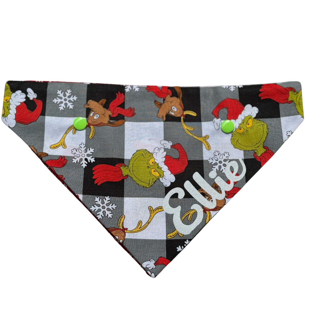 Grinches Christmas Dog Bandana - personalised dog bandana for Christmas 2025