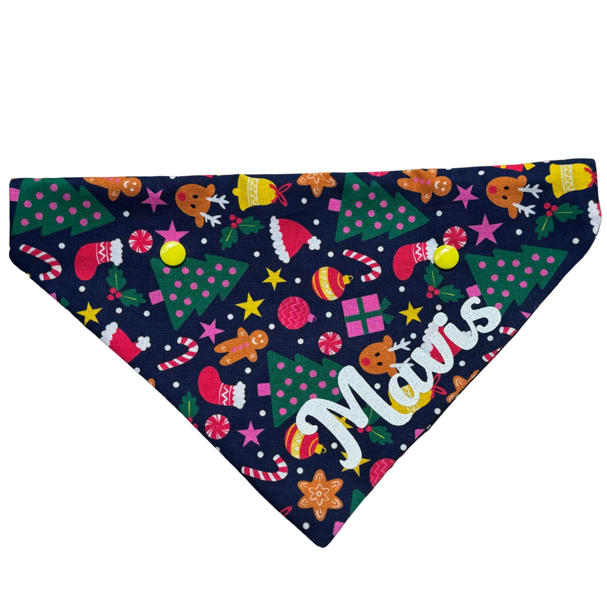 Christmas Jolly Dog Bandana -personalised dog bandana for Christmas 2025