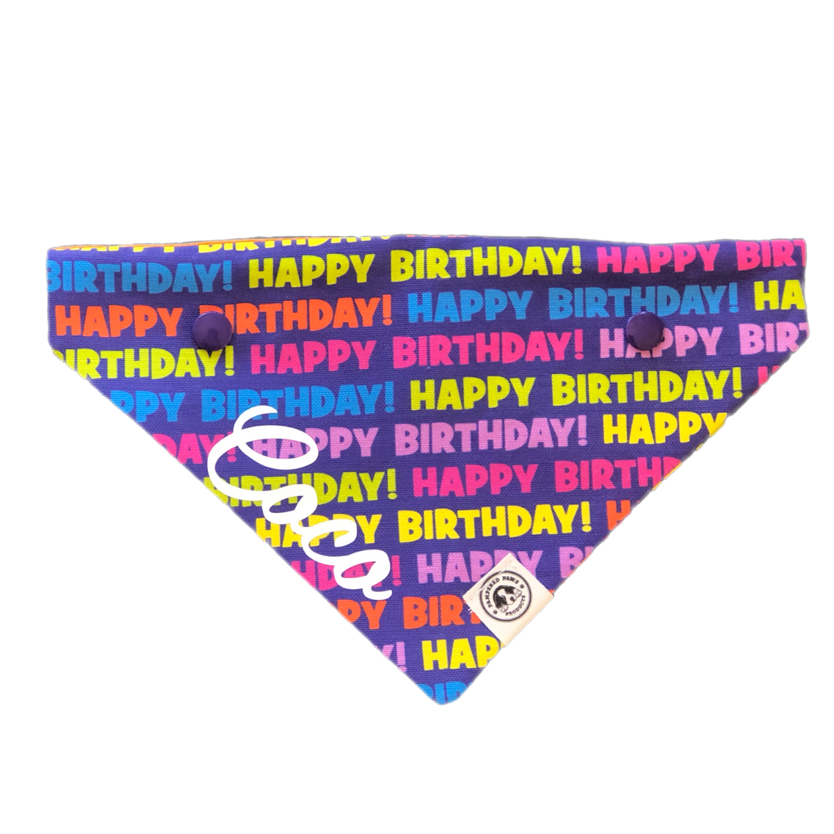 Personalised dog bandana