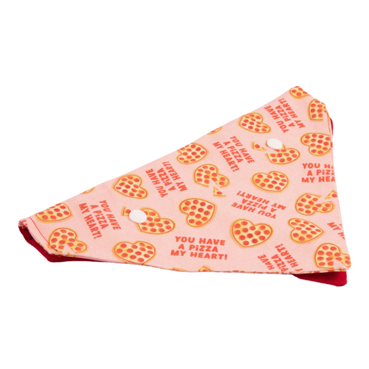 dog bandana pizza my heart
