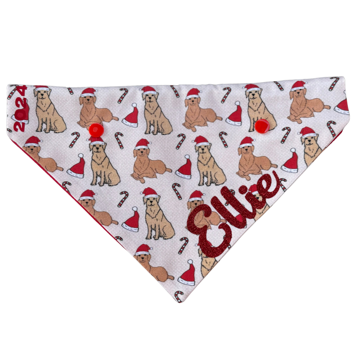 Golden Retriever Christmas Bandana 