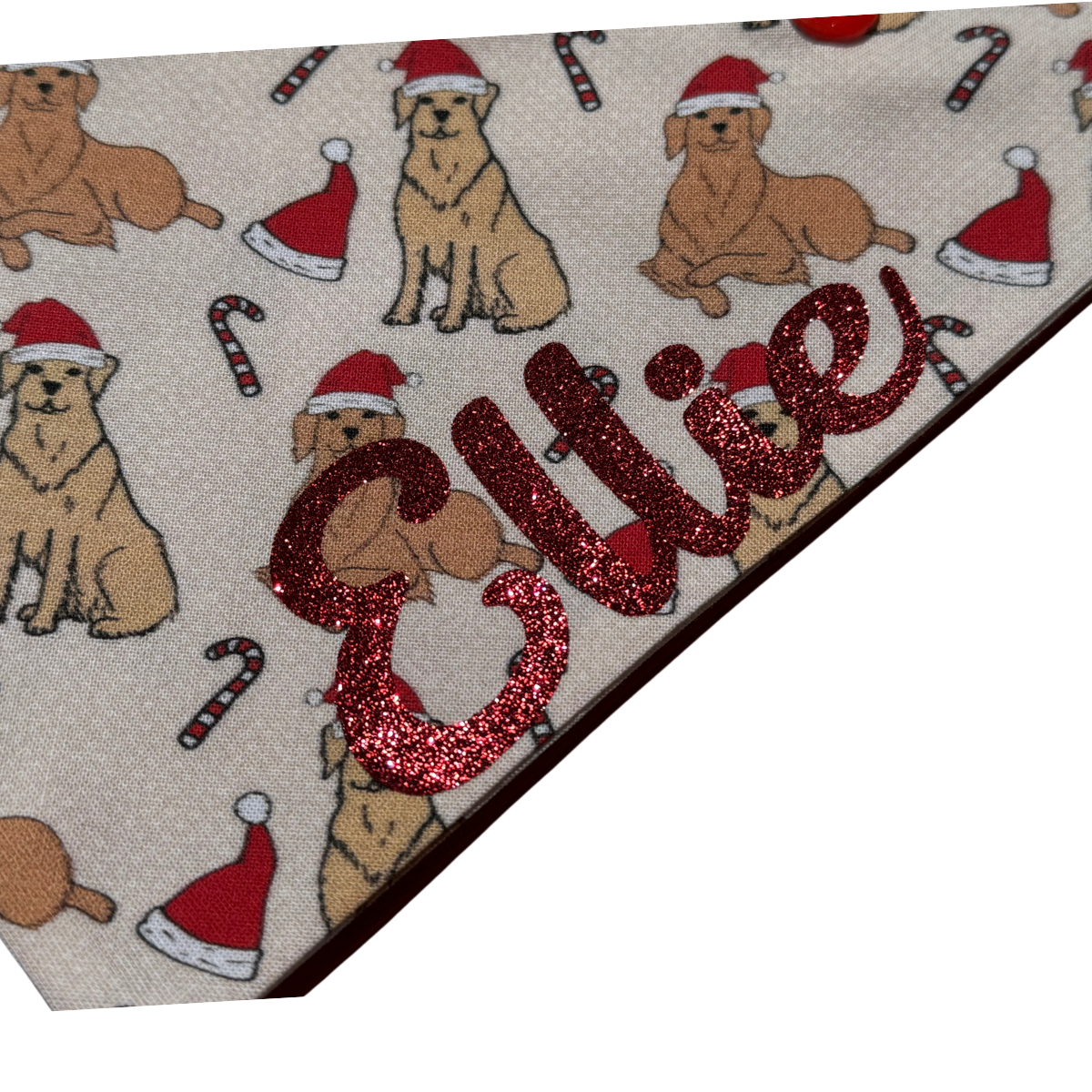 Golden Retriever Christmas Bandana 