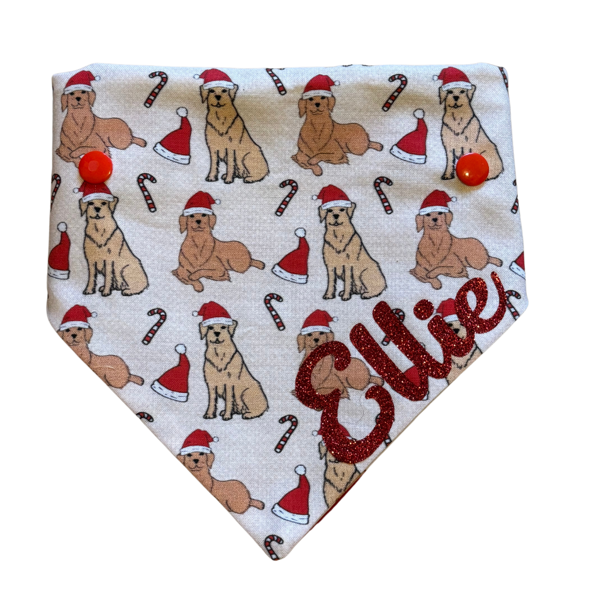 Golden Retriever Christmas Bandana 2024