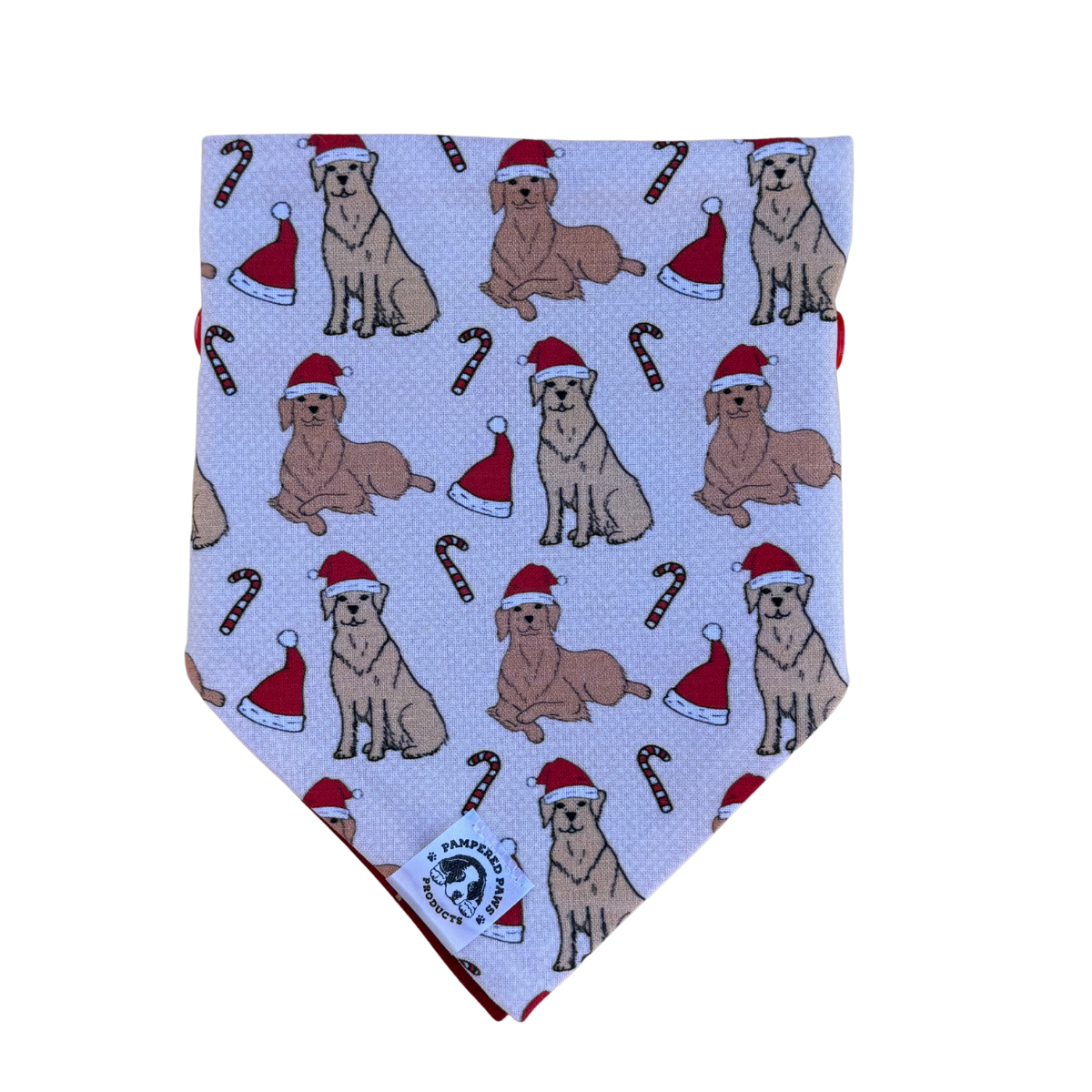 Golden Retriever Christmas Bandana 