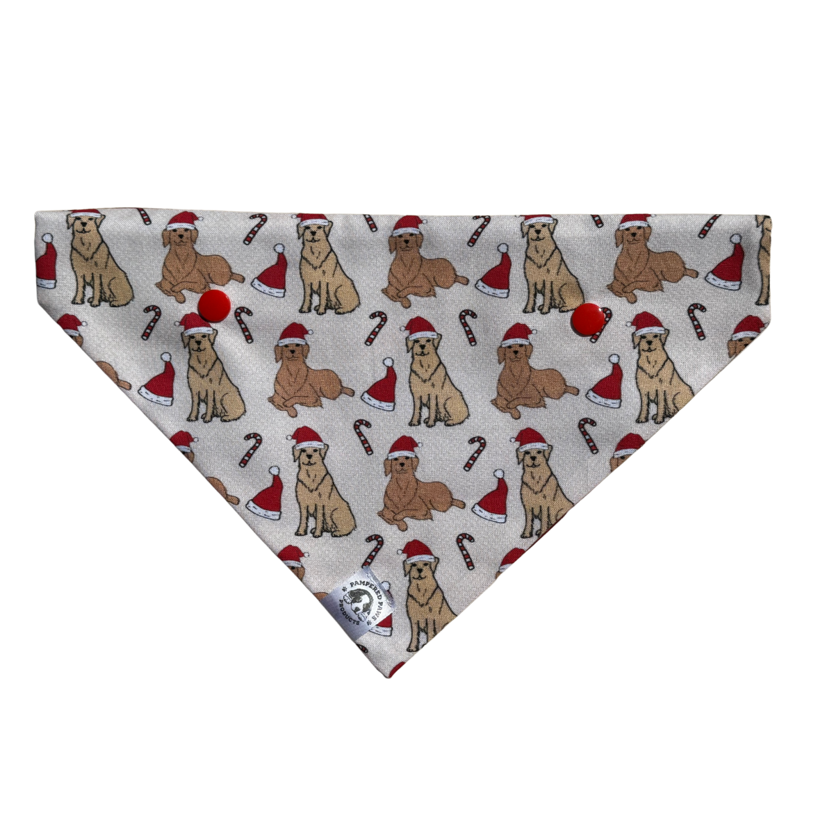 Golden Retriever Christmas Bandana 