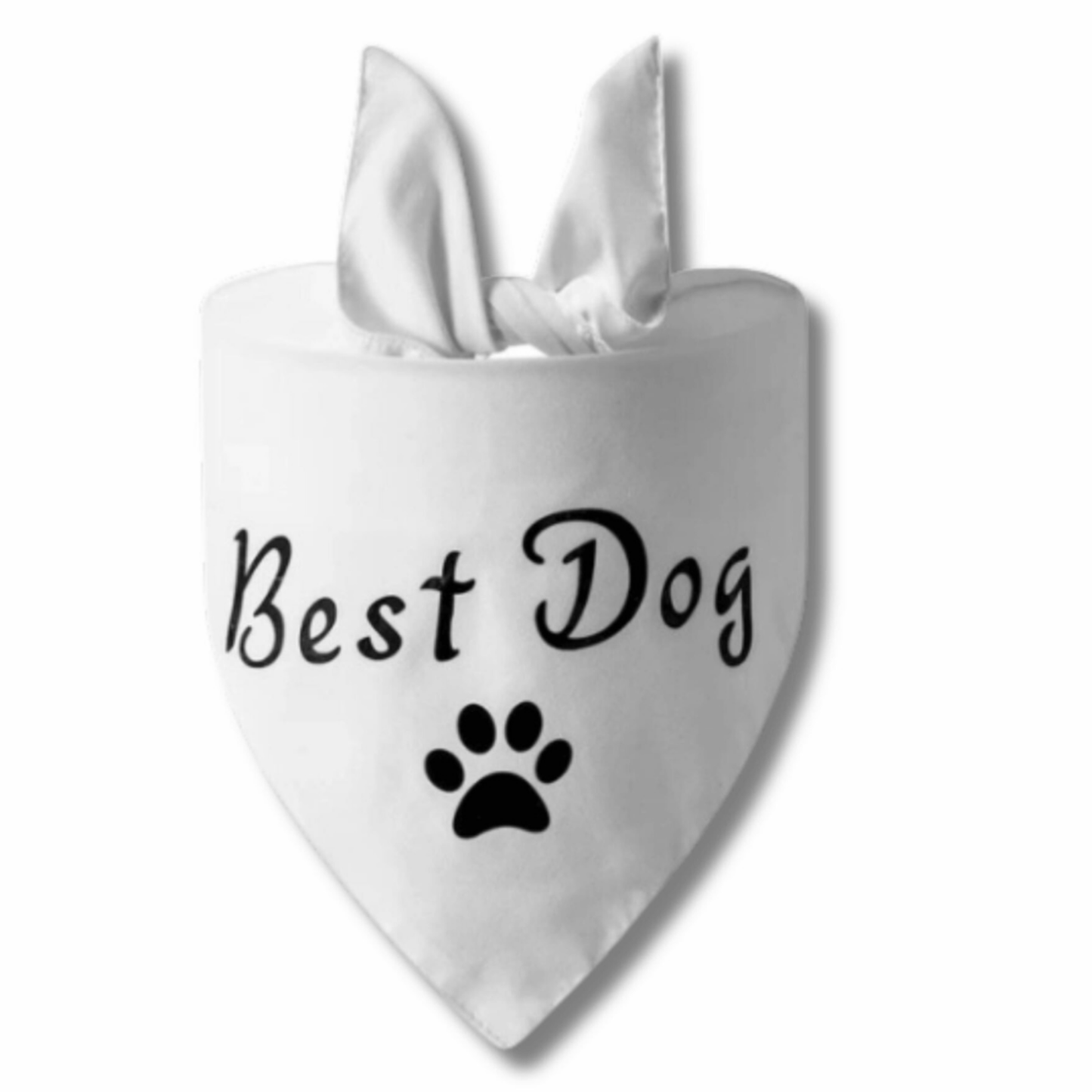 best dog bandana white dog bandana with paw print cute dog accessory australia