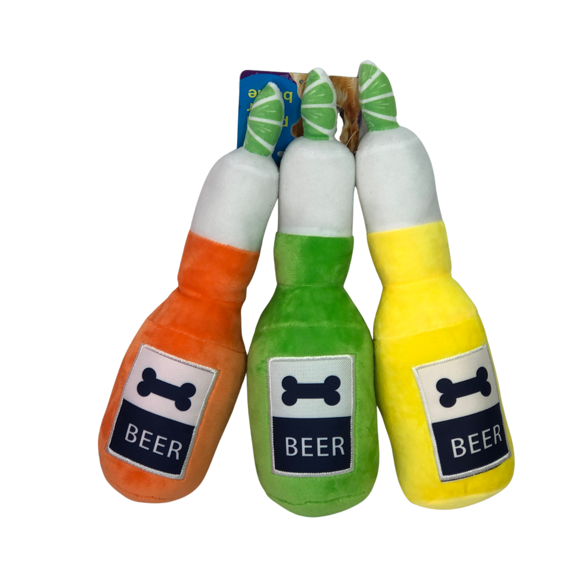 Dog beer plush toy