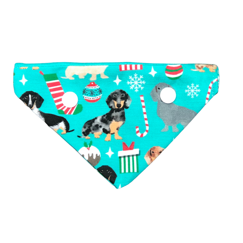 Dachshunds Christmas Bandana Limited Edition Pampered Paws Products